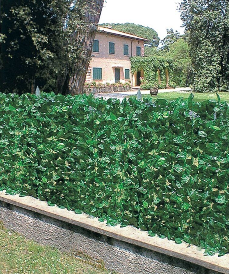 giardini del re lauro 300x100cm siepe sintetica artificiale erba da esterni arelle ombreggianti sempreverdi cm 300x100h - lauro confezione 4 pezzi