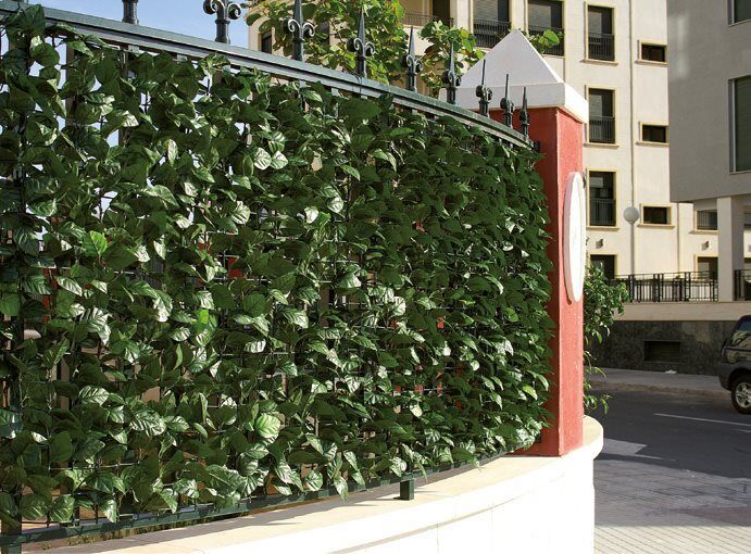 giardini del re lauro siepe sintetica artificiale erba da esterni arelle ombreggianti sempreverdi cm 300x150h - lauro