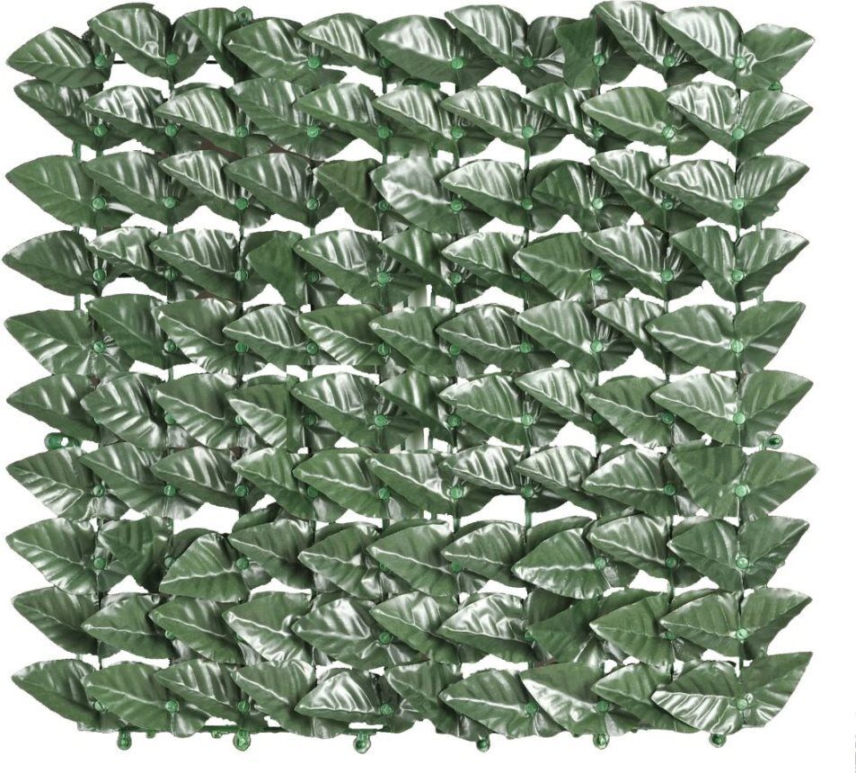giardini del re lauro botton 300x100h siepe sintetica artificiale erba da esterni arelle ombreggianti sempreverdi 300x100h cm - lauro botton 300x100h confezione 6 pezzi