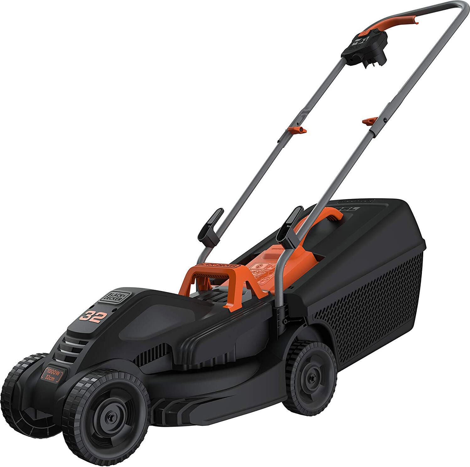 black & decker bemw351 tagliaerba elettrico tosaerba rasaerba larghezza taglio 32 cm potenza 1000 watt sacco raccolta da 30 litri - bemw351