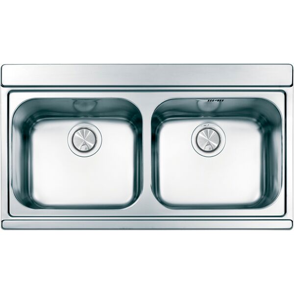 apell ir902isc lavello cucina 2 vasche incasso larghezza 90 cm materiale acciaio inox finitura satinata - ir902isc serie iris