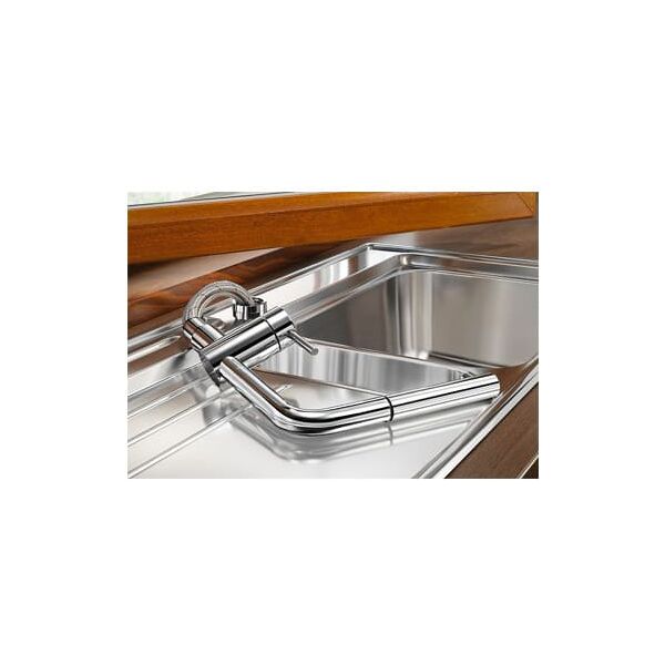 blanco 1514026 rubinetto cucina miscelatore lavello cucina sottofinestra monocomando colore inox - 1514026 linus-f