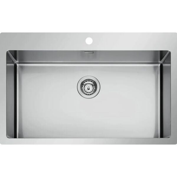 dechome 75x51 1v lavello cucina 1 vasca da incasso larghezza 75 cm materiale acciaio inox - 75x51 1v