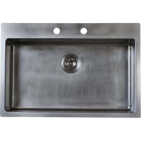 foster 2266 080 lavello cucina 1 vasca da incasso filotop larghezza 77 cm materiale acciaio inox finitura spazzolato - 2266 080 ke vintage