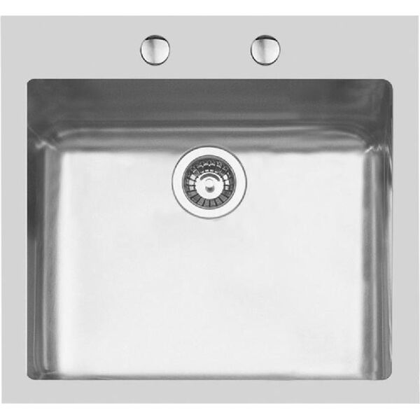 foster 2272 050 lavello cucina 1 vasca da incasso larghezza 56 cm materiale acciaio inox finitura spazzolato - 2272 050 ke q4