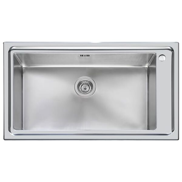 foster 2287 050 lavello cucina 1 vasca incasso larghezza 87 cm materiale acciaio inox finitura spazzolato - 2287 050 ke 87.1v.71.sf