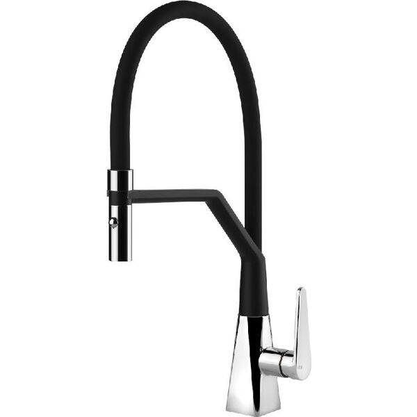 foster 8521 000 miscelatore cucina rubinetto monocomando lavello in ottone colore nero - 8521 000 fl