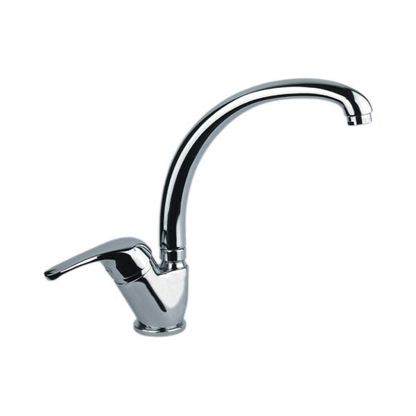 f.lli fiore 39cr4310 rubinetto cucina miscelatore lavabo monocomando canna alta misura 1 1/4 flex 35 cm finitura cromo - 39cr4310 serie king