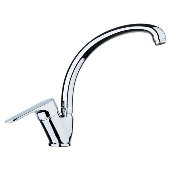 f.lli fiore 81cr4310 rubinetto cucina miscelatore lavabo monocomando canna alta misura 1 1/4 flex 35 cm finitura cromo - 81cr8120 serie kevon