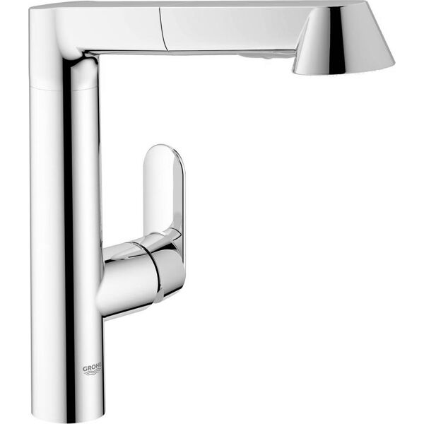 grohe 32176000 rubinetto cucina miscelatore con doccetta estraibile monocomando colore cromo - k7 - 32176000