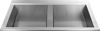 apell pd862isc lavello cucina 2 vasche incasso larghezza 86 cm materiale acciaio inox finitura satinata - pd862isc serie sinphonia