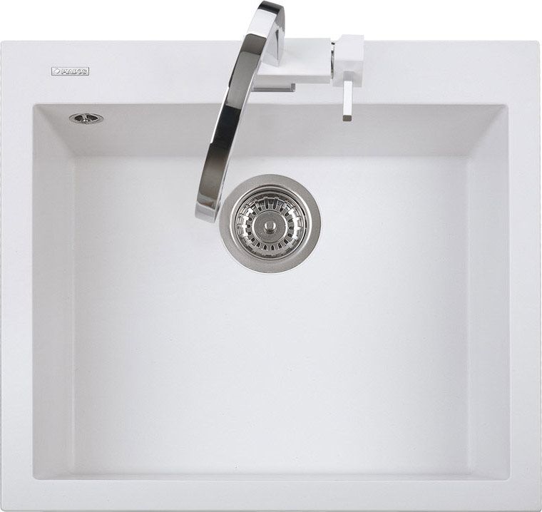 plados on5610ug58 lavello cucina fragranite 1 vasca incasso larghezza 56 cm materiale ultragranit colore bianco latte ug58 - on5610 serie one