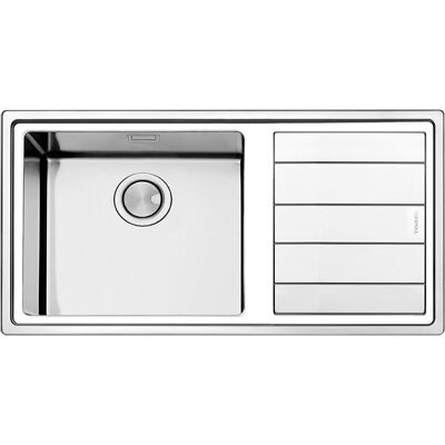 apell Lnp1001irbc Lavello Cucina 1 Vasca Incasso Con Gocciolatoio Dx Larghezza 100 Cm Materiale Acciaio Inox Finitura Spazzolata - Lnp1001irbc Serie Linear Plus apell Lnp1001irbc Lavello Cucina 1 Vasca Incasso Con Gocciolatoio Dx Larghezza 100 Cm Materiale Acciaio Inox Finitura Spazzolata - Lnp1001irbc Serie Linear Plus