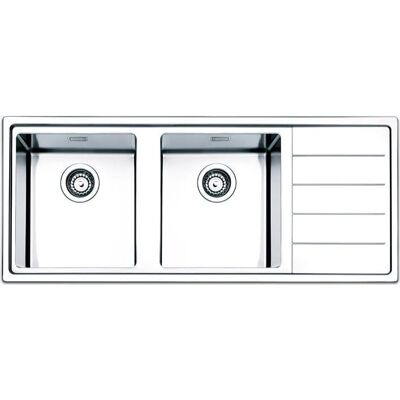 apell Lnp1162irbc Lavello Cucina 2 Vasche Incasso Con Gocciolatoio Dx Larghezza 116 Cm Materiale Acciaio Inox Finitura Spazzolata - Lnp1162irbc Serie Linear Plus apell Lnp1162irbc Lavello Cucina 2 Vasche Incasso Con Gocciolatoio Dx Larghezza 116 Cm Materiale Acciaio Inox Finitura Spazzolata - Lnp1162irbc Serie Linear Plus
