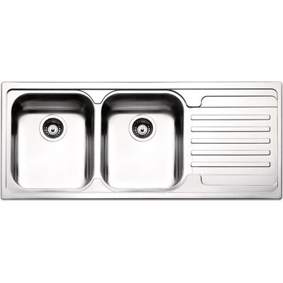 apell Ve1162irac Lavello Cucina 2 Vasche Incasso Con Gocciolatoio Dx Larghezza 116 Cm Materiale Acciaio Inox Finitura Antigraffio - Ve1162irac Serie Venezia apell Ve1162irac Lavello Cucina 2 Vasche Incasso Con Gocciolatoio Dx Larghezza 116 Cm Materiale Acciaio Inox Finitura Antigraffio - Ve1162irac Serie Venezia