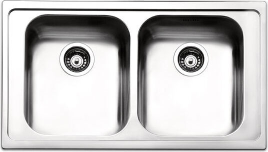 apell Ve862ibc Lavello Cucina 2 Vasche Incasso Larghezza 86 Cm Materiale Acciaio Inox Finitura Spazzolata - Ve862ibc Serie Venezia apell Ve862ibc Lavello Cucina 2 Vasche Incasso Larghezza 86 Cm Materiale Acciaio Inox Finitura Spazzolata - Ve862ibc Serie Venezia