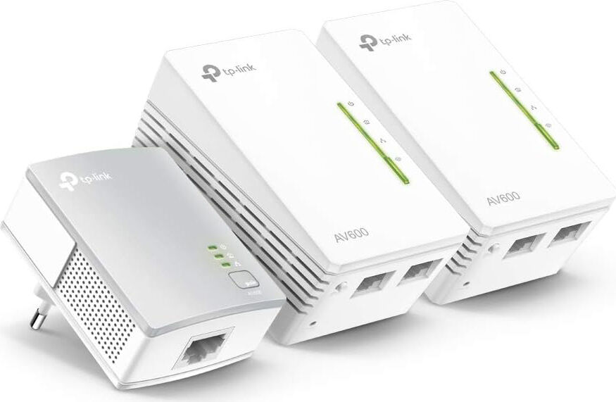 tp-link tl-wpa4220tkit starter kit adattatore di rete powerline 3 pezzi - wireless n - compatibile con lo standard homeplug av, fino a 300mbps - av600 tl-wpa4220 tl-wpa4220tkit