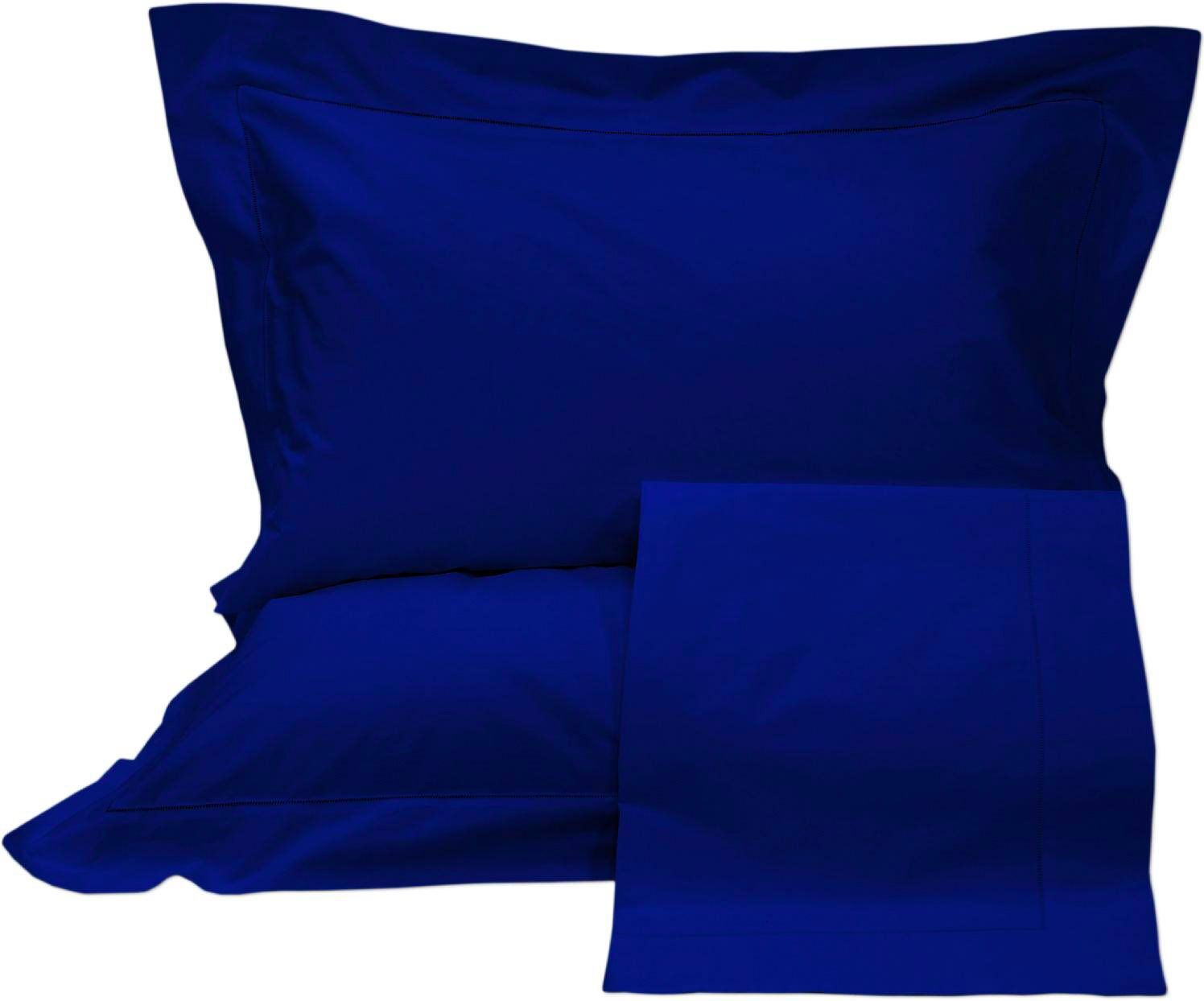 blanco ajour completo letto in percalle di cotone letto matrimoniale set: lenzuolo sopra 268x300 cm / lenzuolo con angoli 180x200 cm / 2 federe 50x80 colore blue - ajour