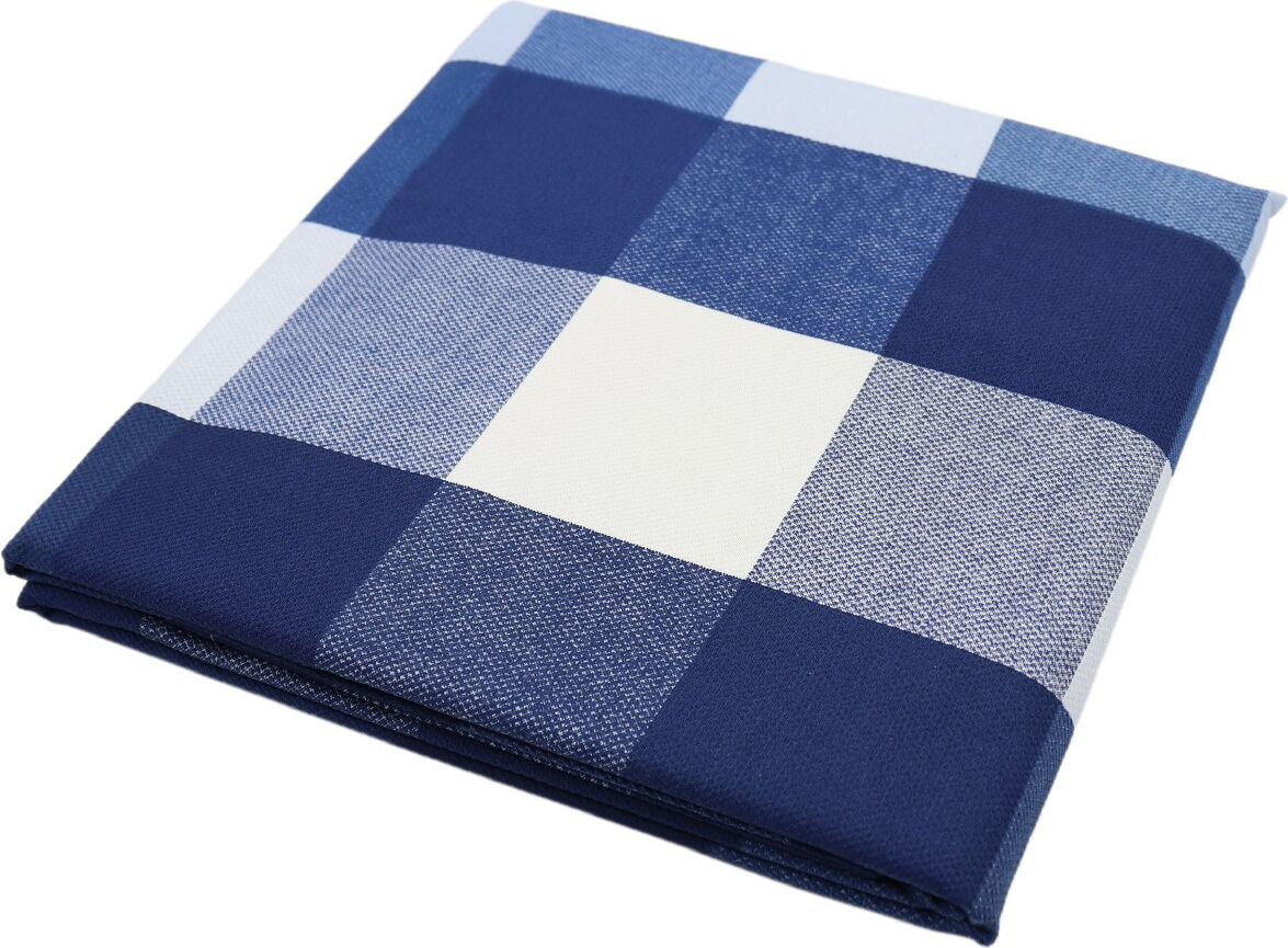 gabel wilson deco copriletto in cotone letto singolo telo multiuso fantasia stile tartan multicolor toni blu - wilson deco