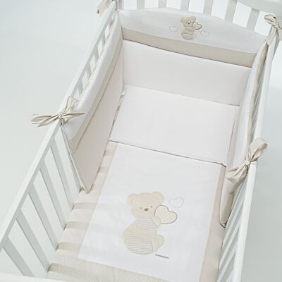 Foppapedretti 279174 Piumone Lettino Set 3 Pezzi Dolcecuore Colore Beige - 279174 Foppapedretti 279174 Piumone Lettino Set 3 Pezzi Dolcecuore Colore Beige - 279174