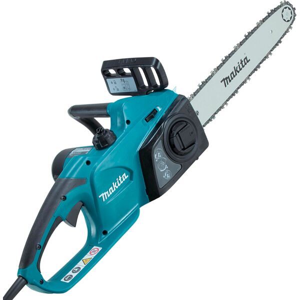 makita uc3541a motosega elettrica elettrosega lunghezza lama 35 cm passo 3/8 potenza 1800 watt tensionamento facile - uc3541a