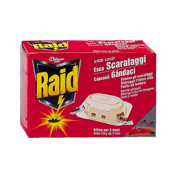 s.c. johnson 680984 raid esca scarafaggi pezzi 6 confezioni 12 - 680984