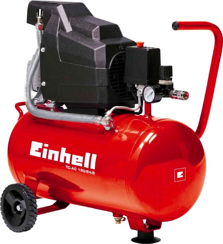 einhell 4007325 compressore coassiale 1.5 kw 8 bar con manometro 160 lt/min capacità 24 litri - 4007325