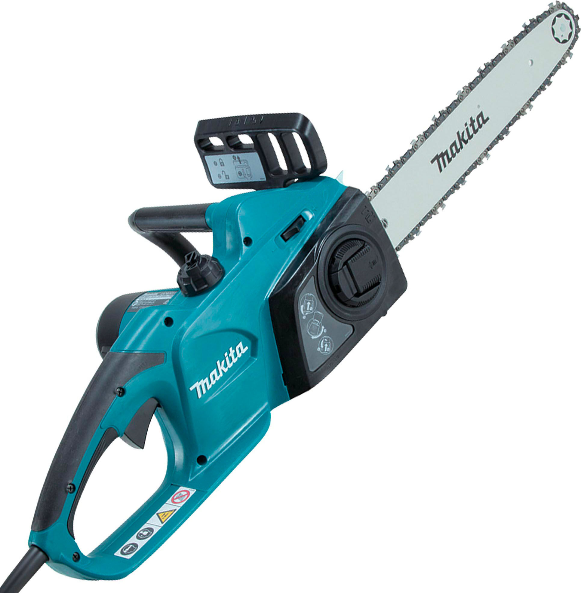 makita uc3541a motosega elettrica elettrosega lunghezza lama 35 cm passo 3/8 potenza 1800 watt tensionamento facile - uc3541a