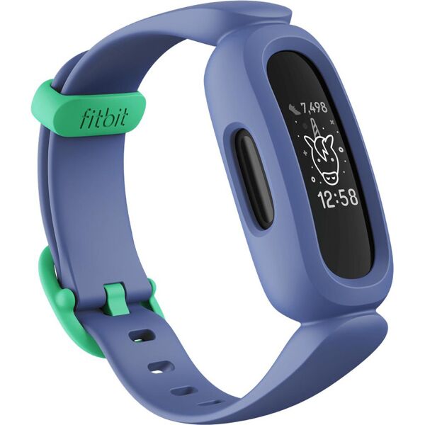 fitbit fb419bkbu smartwatch orologio fitness smartband bluetooth colore blu verde - fb419bkbu ace 3