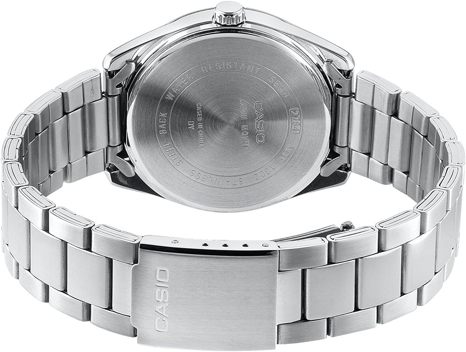 casio mtp-1302pd-1a1v orologio da polso uomo in ottone colore silver ef - mtp-1302pd-1a1v