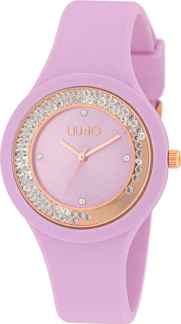 liu jo tlj1421 orologio donna quadrante analogico cassa inox e cinturino in silicone colore fucsia - tlj1421