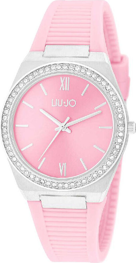 liu jo tlj1738 orologio donna quadrante analogico cassa inox e cinturino in silicone colore silver rosa - tlj1738