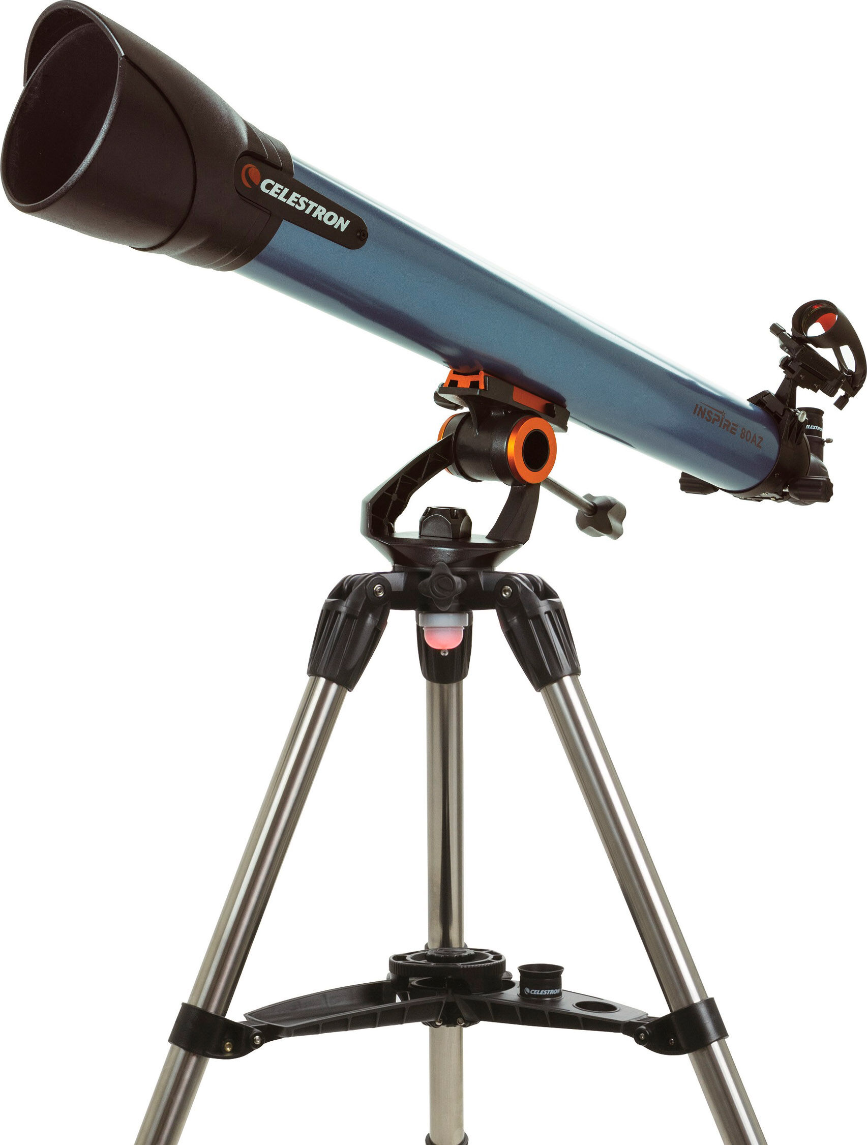 celestron Inspire 80az Telescopio Rifrattore 189x Diametro 80 Mm Montatura Altazimutale Cercatore Starpointer Pro Supporto Per Cellulare - Inspire 80az