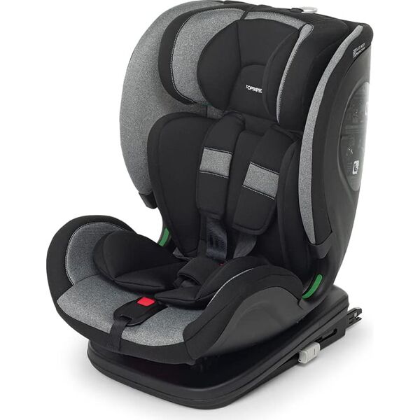 foppapedretti 9700414001 seggiolino auto 9-36 kg senza isofix / 15m - 12 anni / 76-150 cm / gruppo 1-2-3 / reclinabile colore carbon reklino i-size