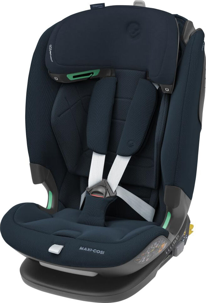 maxi-cosi 8618477110 seggiolino auto sistema isofix,per bambini da 76 a 150 cm di altezza, 15 mesi-12 anni colore blu titan i-size