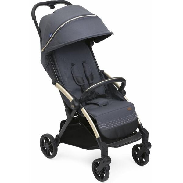 chicco 70402.70 goody plus - passeggino leggero pieghevole da 0-4 anni 0-22 kg schienale reclinabile manicotto paracolpi comfort kit e parapioggia colore nero