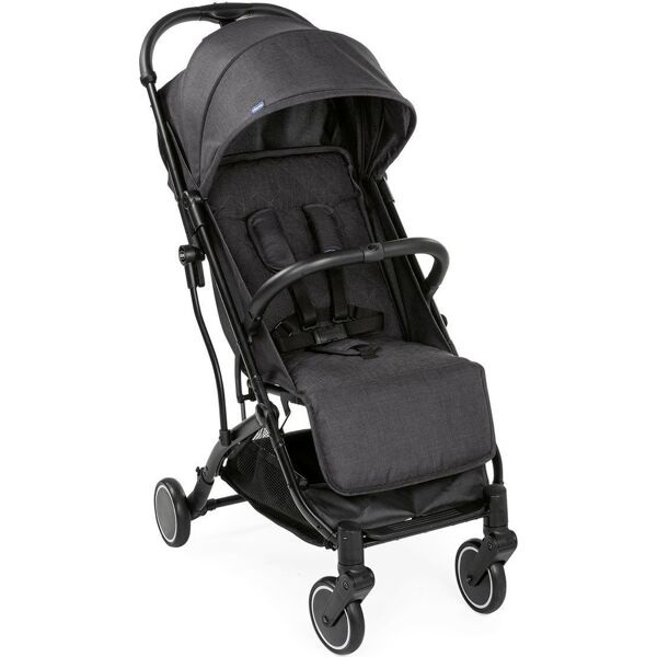 chicco 00079865850000 trolley me - passeggino leggero compatto pieghevole 0- 3 anni 0-15 kg, passeggino reclinabile e pieghevole con funzione trolley, chiusura compatta, parapioggia e cappottina estendibile, colore stone