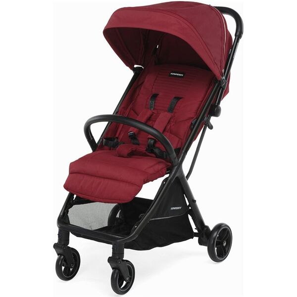 foppapedretti 9700347605 jumbo - passeggino leggero pieghevole da 0-4 anni 0-22 kg schienale reclinabile poggiapiedi regolabile parasole e tasca portaoggetti inclusi colore scarlet