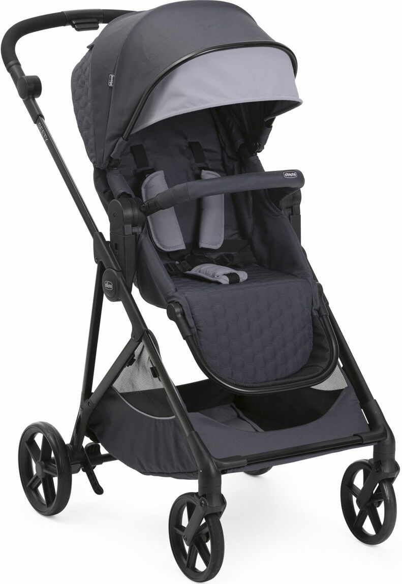 chicco 04 87097 53 seety - passeggino leggero pieghevole da 0+m fino a 4 anni (22 kg) compatibile con navicella seety colore boston grey