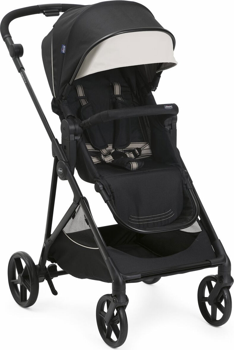 chicco 05 87097 07 seety - passeggino leggero pieghevole da 0+m fino a 4 anni (22 kg) compatibile con navicella seety colore etna black