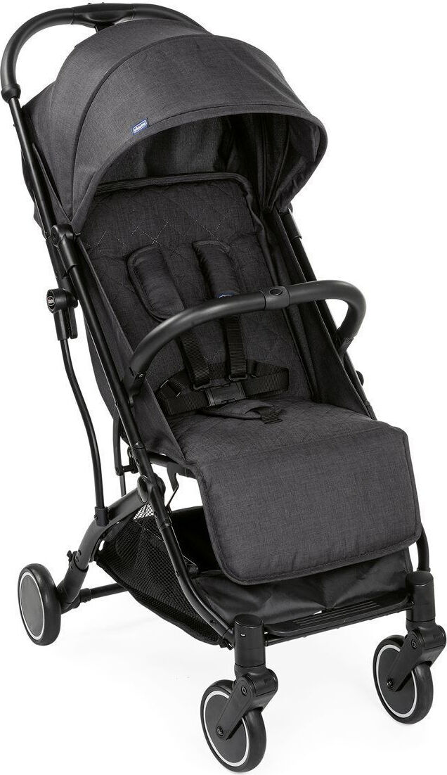 chicco 00079865850000 trolley me - passeggino leggero compatto pieghevole 0- 3 anni 0-15 kg, passeggino reclinabile e pieghevole con funzione trolley, chiusura compatta, parapioggia e cappottina estendibile, colore stone