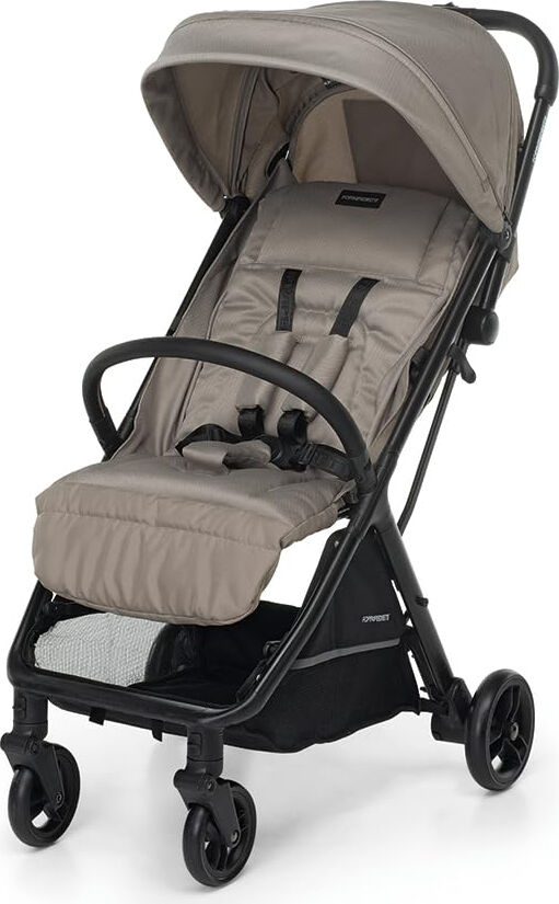 foppapedretti 9700347606 jumbo - passeggino leggero pieghevole da 0-4 anni 0-22 kg schienale reclinabile poggiapiedi regolabile parasole e tasca portaoggetti inclusi colore sabbia