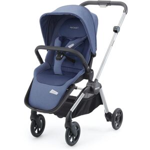 Recaro Kitrecsadenabs Passeggino Leggero Pieghevole Da 0-4 Anni 0-22 Kg Schienale Reclinabile Manicotto Paracolpi Comfort Kit Telaio In Alluminio Colore Silver Seduta Colore Blu Sky