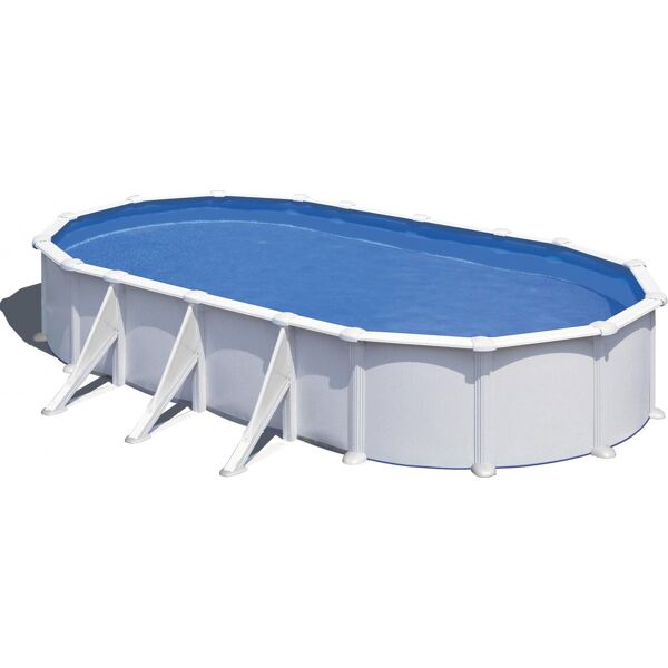 gre kit730 piscina fuori terra rigida da giardino piscina esterna ovale 730x375xh120 cm con pompa filtro - kit730eco