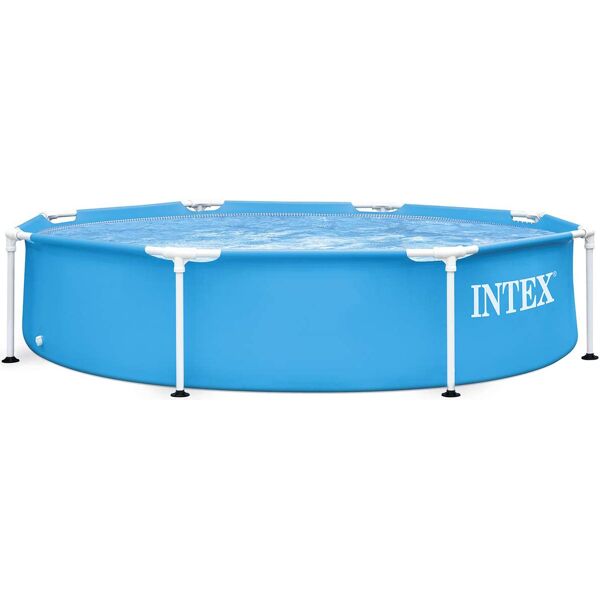 intex 28205 piscina fuori terra con telaio portante piscina esterna da giardino rotonda 244x51 cm - 28205 frame