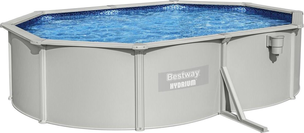 bestway 56586 piscina fuori terra rigida da giardino piscina esterna 500x360x120 cm con filtro a sabbia da 3.785 l/h - 56586