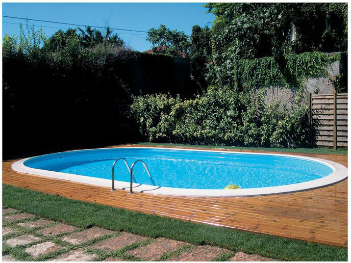 gre kp eov 7059 piscina interrata da giardino piscina esterna ovale 700x320x150 cm con pompa filtro e scala inox - kpeov7059 madagascar