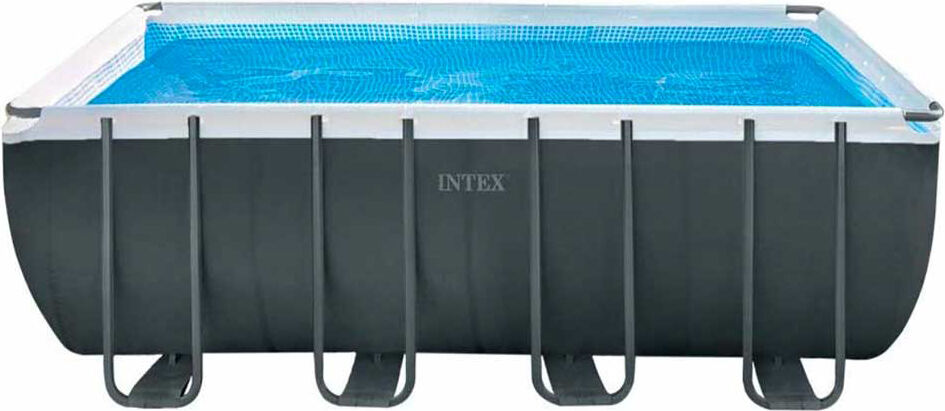 intex 26356 piscina fuori terra con telaio portante piscina esterna da giardino in pvc triplice strato rettangolare 549x274x132h cm con pompa a sabbia da 4.500 lt/h - 26356 ultra xtr frame