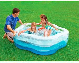 intex 56495 piscina fuori terra gonfiabile piscina esterna per bambini da giardino 185x180x53 cm - 56495 stella