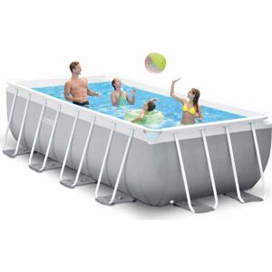 Intex 26788 Piscina Fuori Terra Con Telaio Portante Piscina Esterna Da Giardino Rettangolare 400x200x H100 Con Pompa Filtro - 26788 Prisma Frame